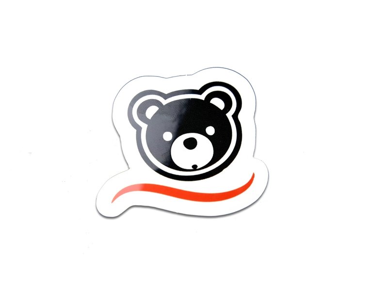 CubySoft® BEAR STICKER | BLACK
