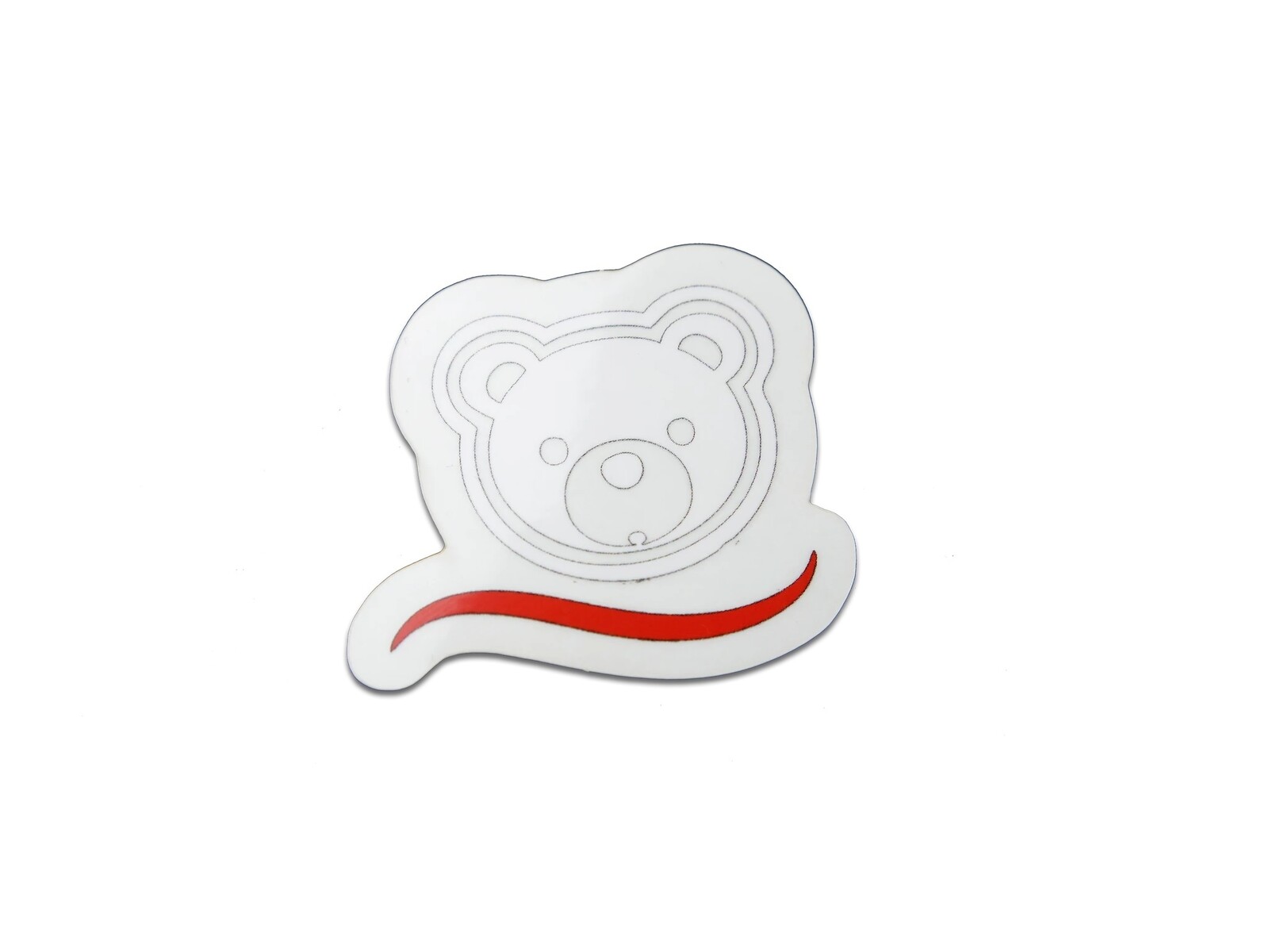 Cubysoft CubySoft® BEAR STICKER | WHITE