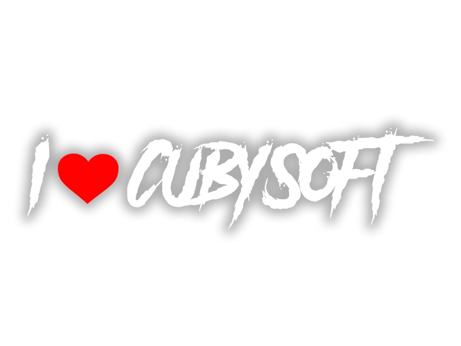 Cubysoft CubySoft® I LOVE STICKER