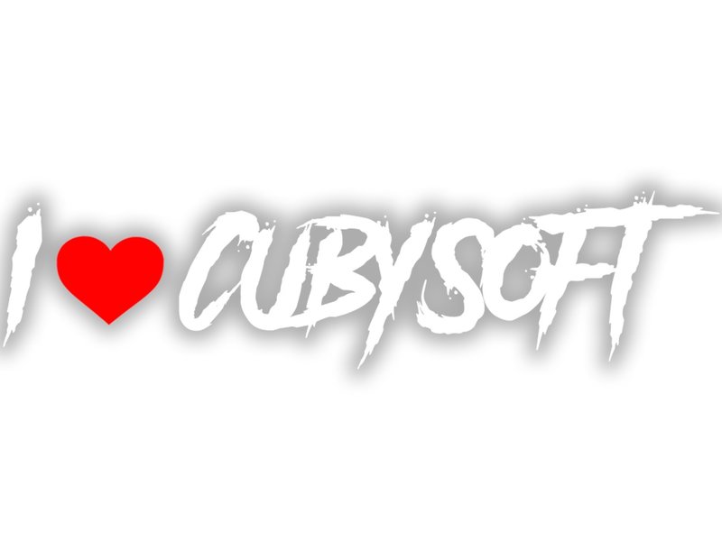CubySoft® I LOVE STICKER