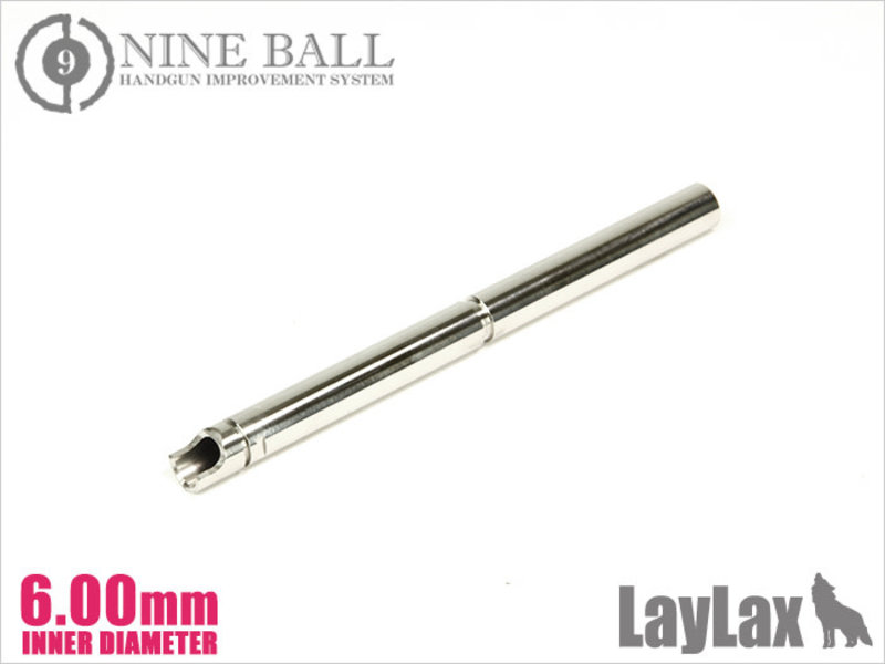 Nine Ball 6.00mm Ultratight/Power Barrel (112mm) for Tokyo Marui Hi Capa 5.1 Gold Match