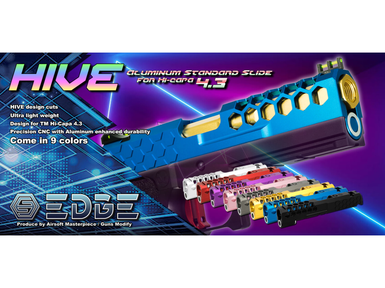 Edge Customs Edge Custom "HIVE" 4.3 Standard Slide