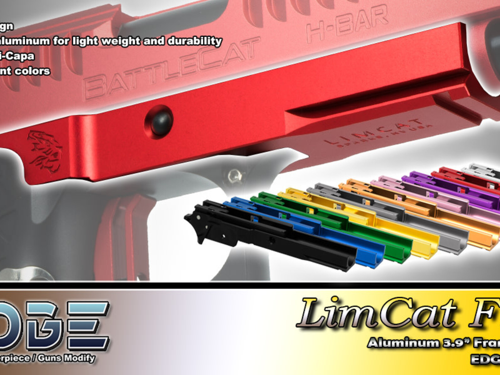 Edge Customs EDGE Custom “LimCat” Aluminum Frame for Hi-CAPA