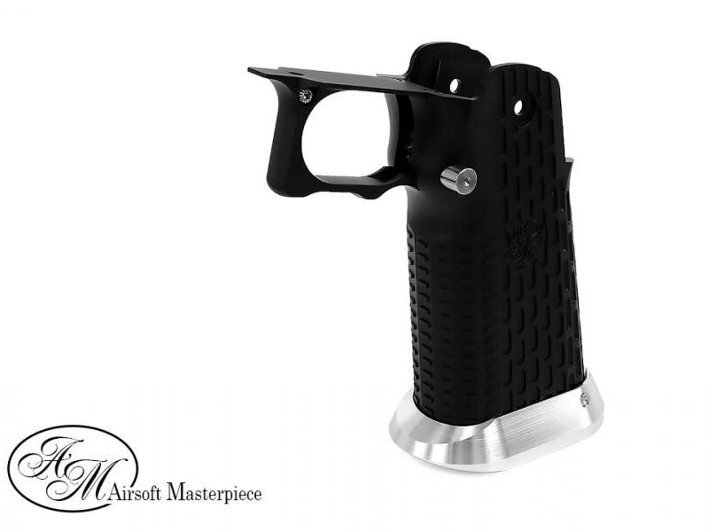 Airsoft Masterpiece Aluminum Grip for Hi-CAPA Type 13 (LimCat) Black