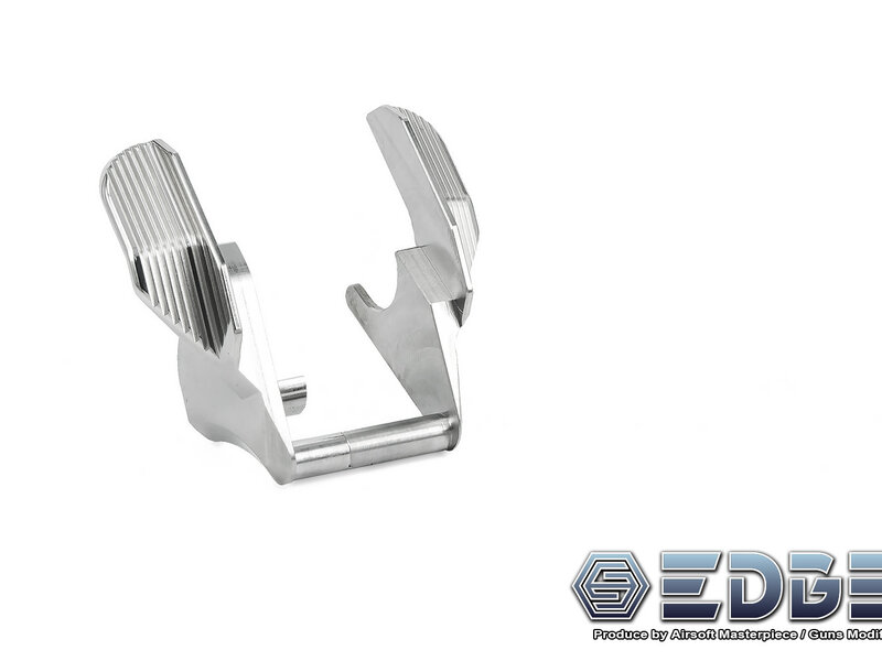 EDGE Custom “ALBATROSS” Stainless Steel Ambi Thumb Safeties for Hi-CAPA