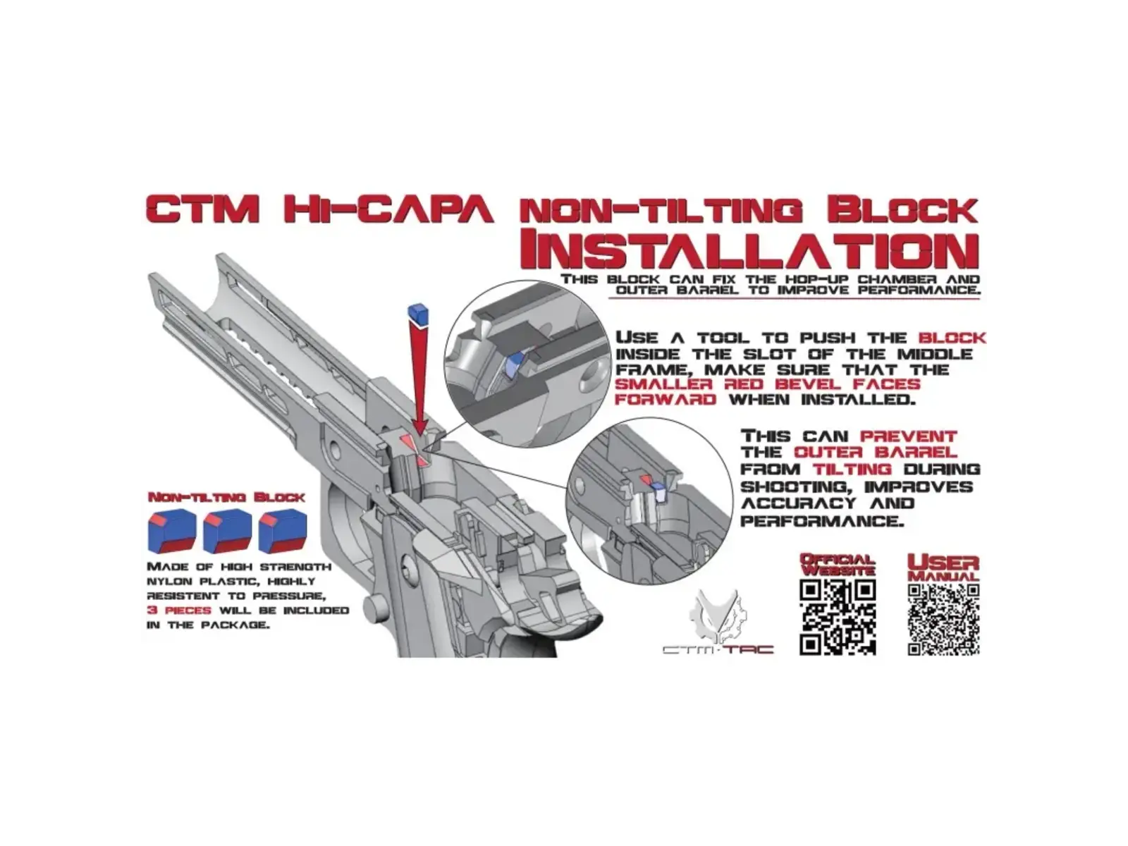 CTM Tac CTM CNC aluminum slide Flatline Split slide TM Hi-capa 5.1