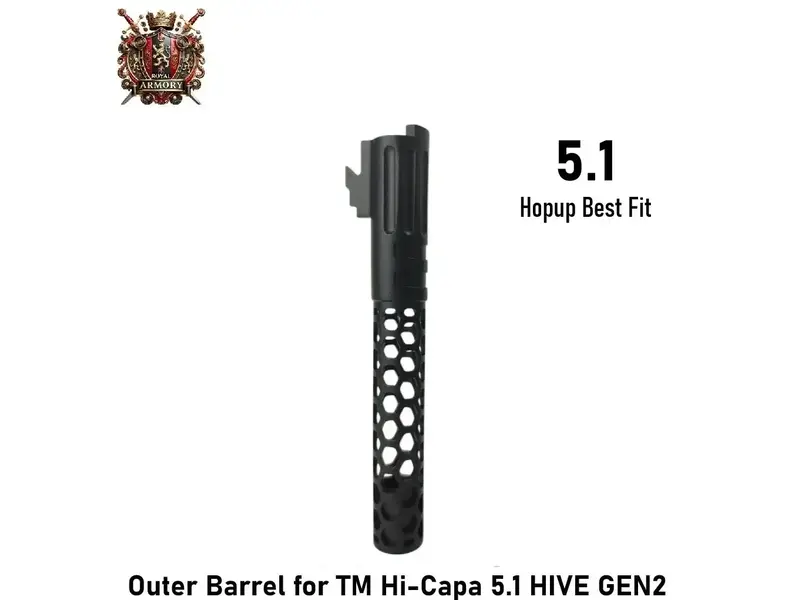 Royal Armory Outer Barrel for TM Hi-Capa 5.1 HIVE GEN2