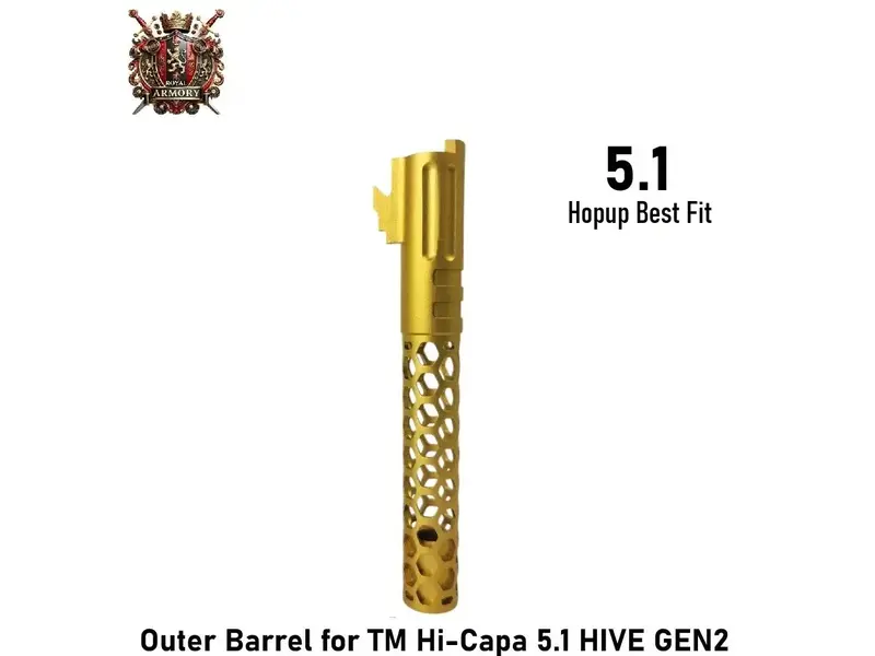 Royal Armory Outer Barrel for TM Hi-Capa 5.1 HIVE GEN2