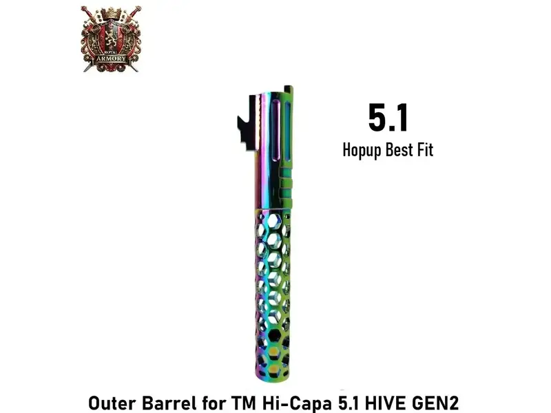 Royal Armory Outer Barrel for TM Hi-Capa 5.1 HIVE GEN2