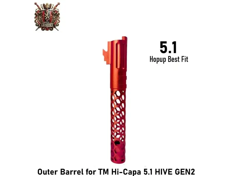 Royal Armory Outer Barrel for TM Hi-Capa 5.1 HIVE GEN2