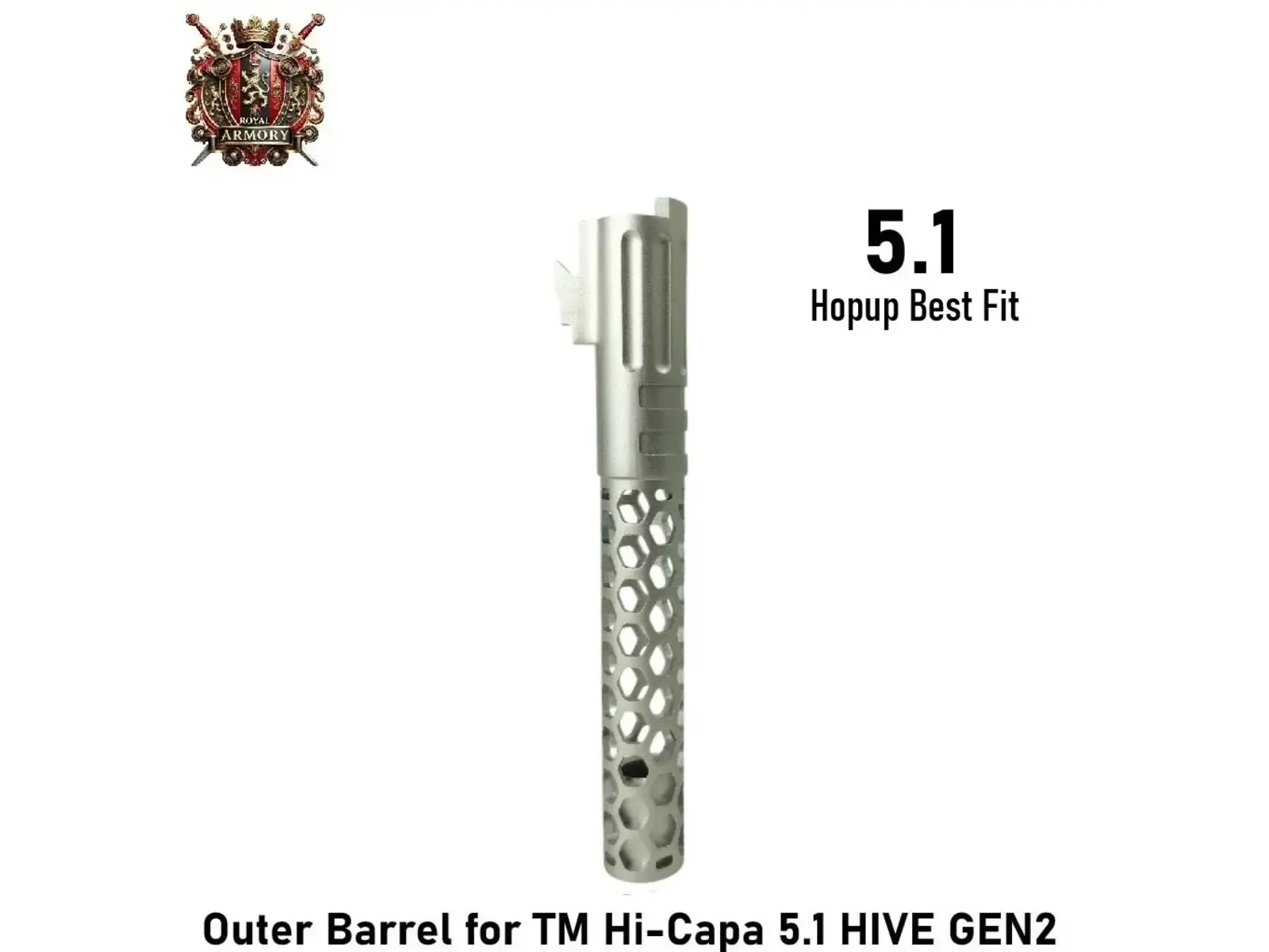 Royal Armory Royal Armory Outer Barrel for TM Hi-Capa 5.1 HIVE GEN2