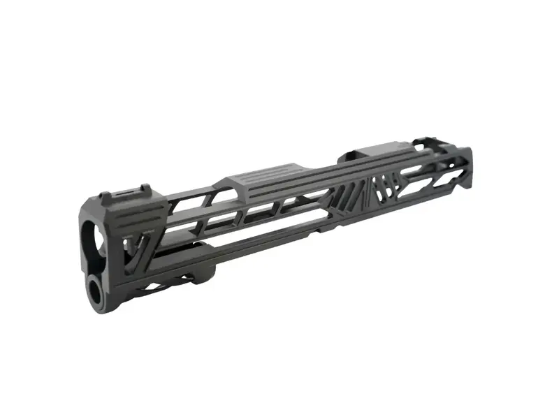 Dr. Black Aluminum Slide Type V with Led Front Sight for TM Hi-CAPA 5.1