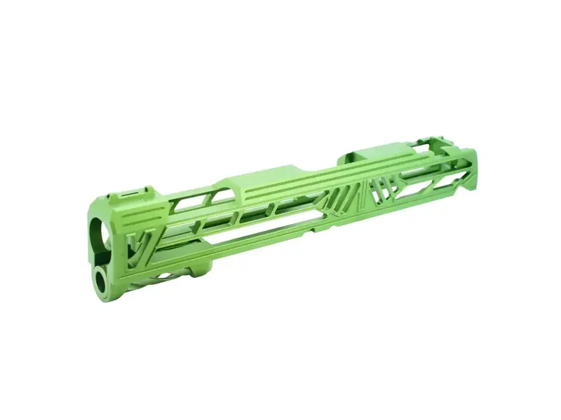 Dr. Black Aluminum Slide Type V with Led Front Sight for TM Hi-CAPA 5.1