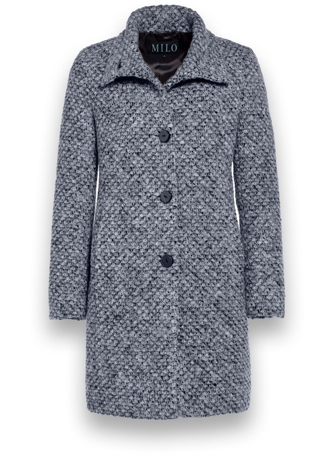 Milocoat Wollen Coat Blauw MC63930223 Lisette