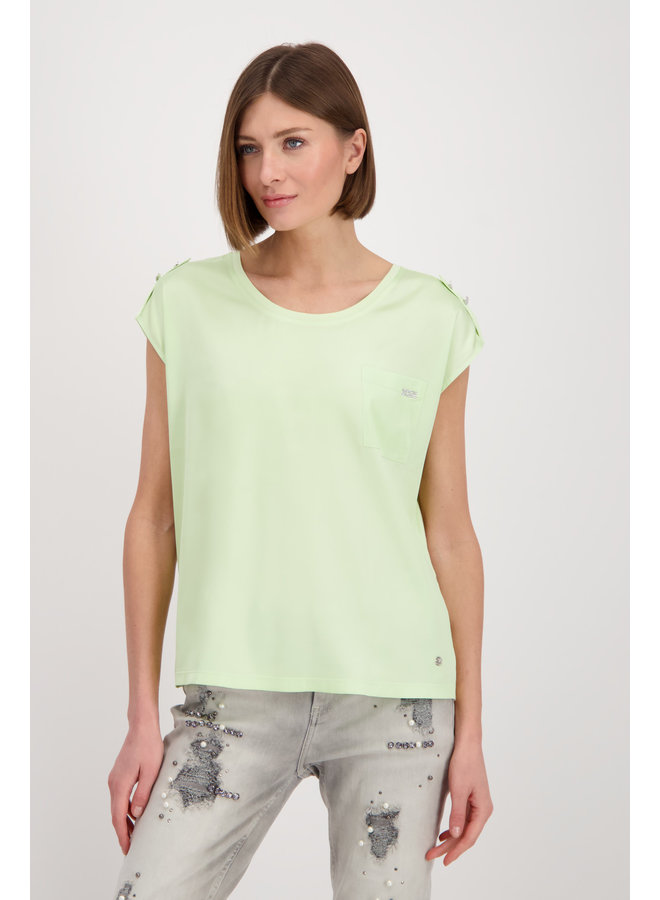 Monari Shirt Limegroen 407936