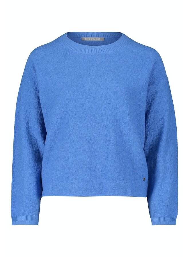 Betty & Co Sweater Jeansblauw 5613-3077