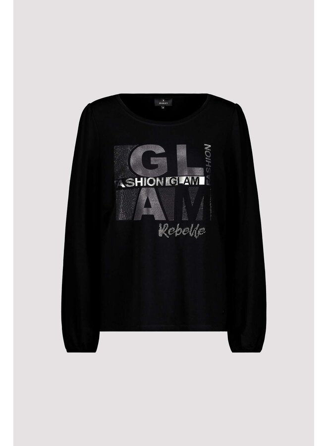 Monari shirt zwart sale