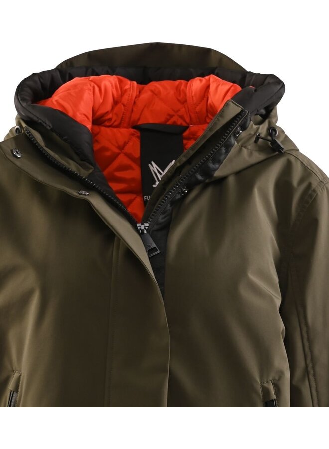 Fuchs Schmitt Parka Olijf 20534-5190 Weather Protected