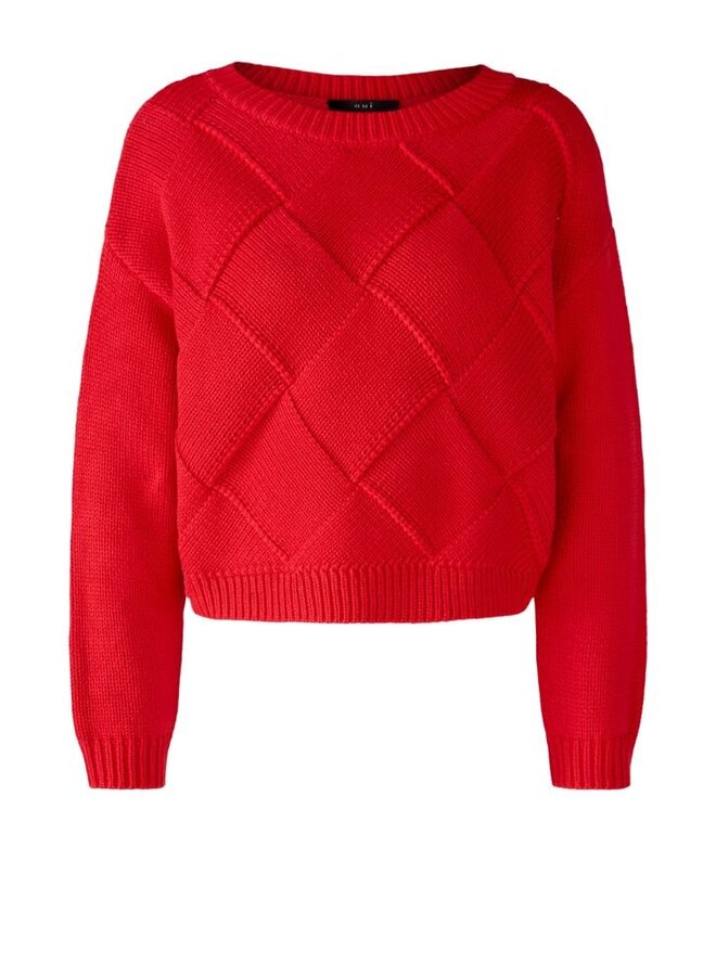 OUI Pullover Rood 78276