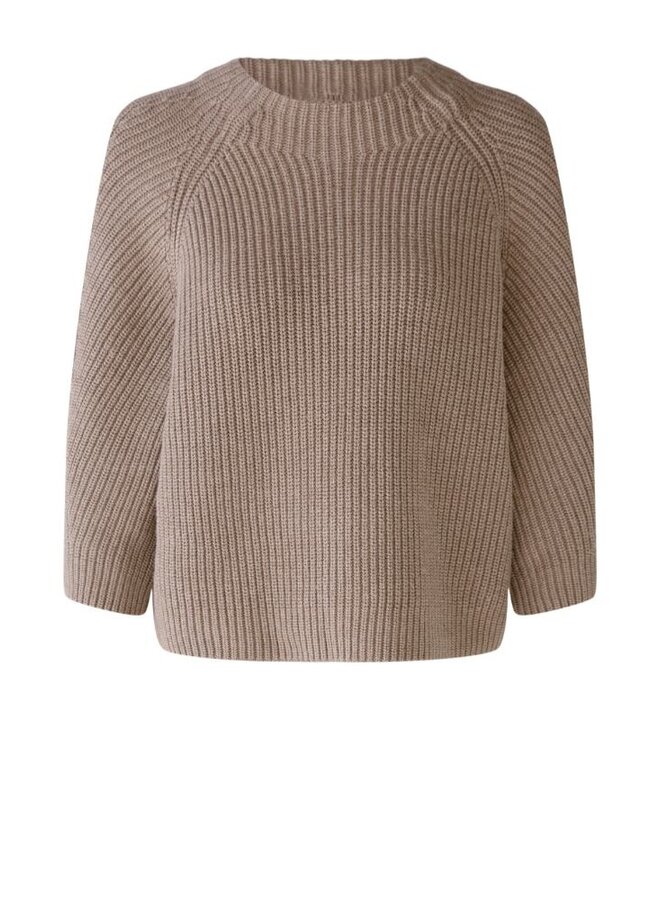 OUI Pullover Taupe 79252