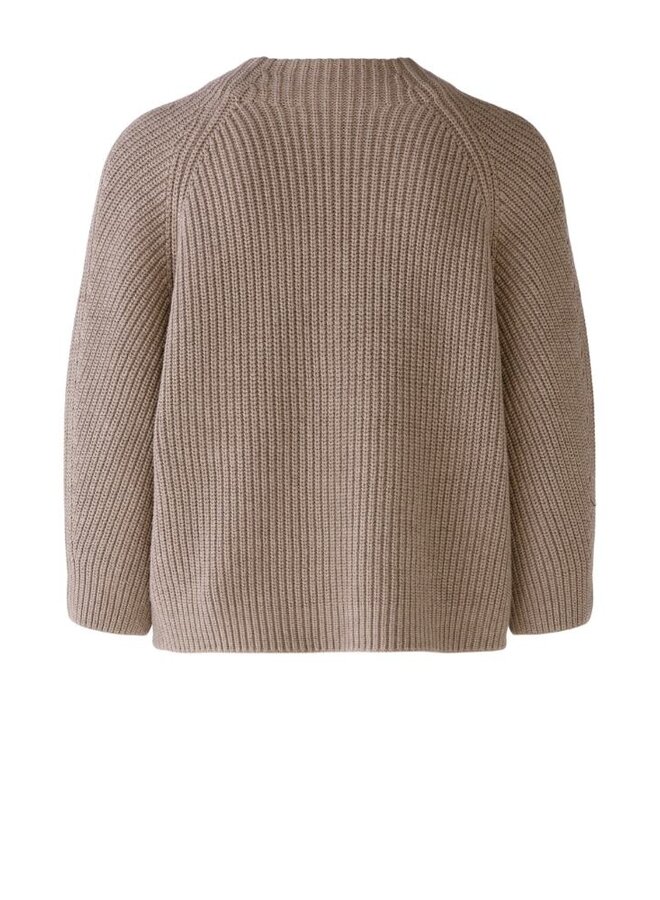 OUI Pullover Taupe 79252