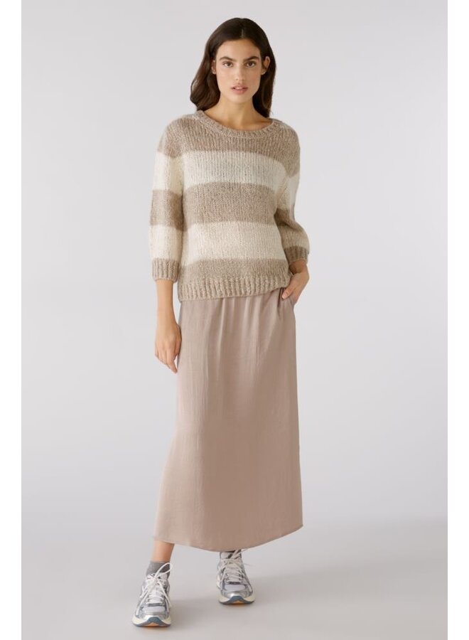 OUI Pullover Taupe 79633