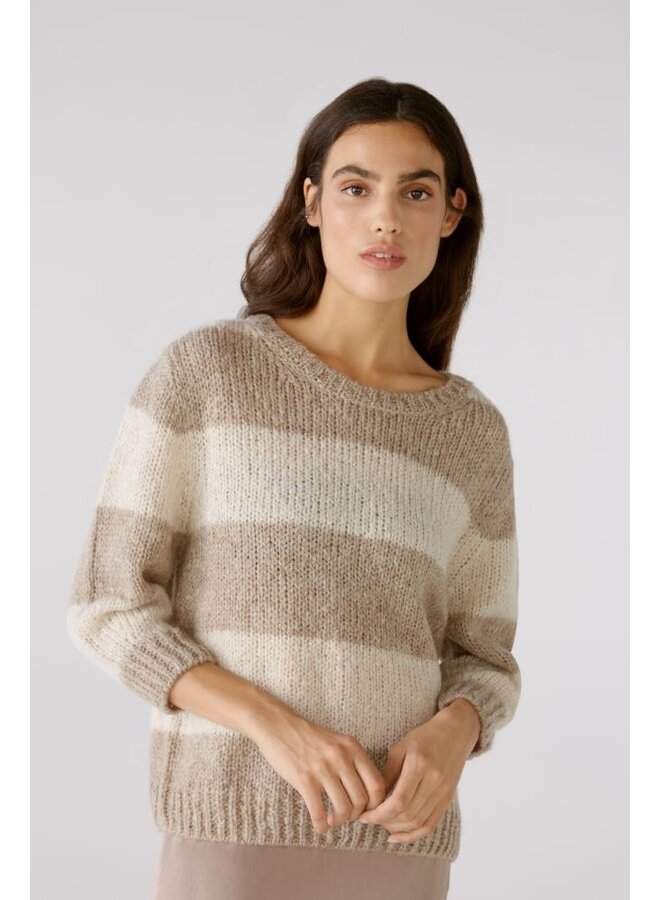 OUI Pullover Taupe 79633