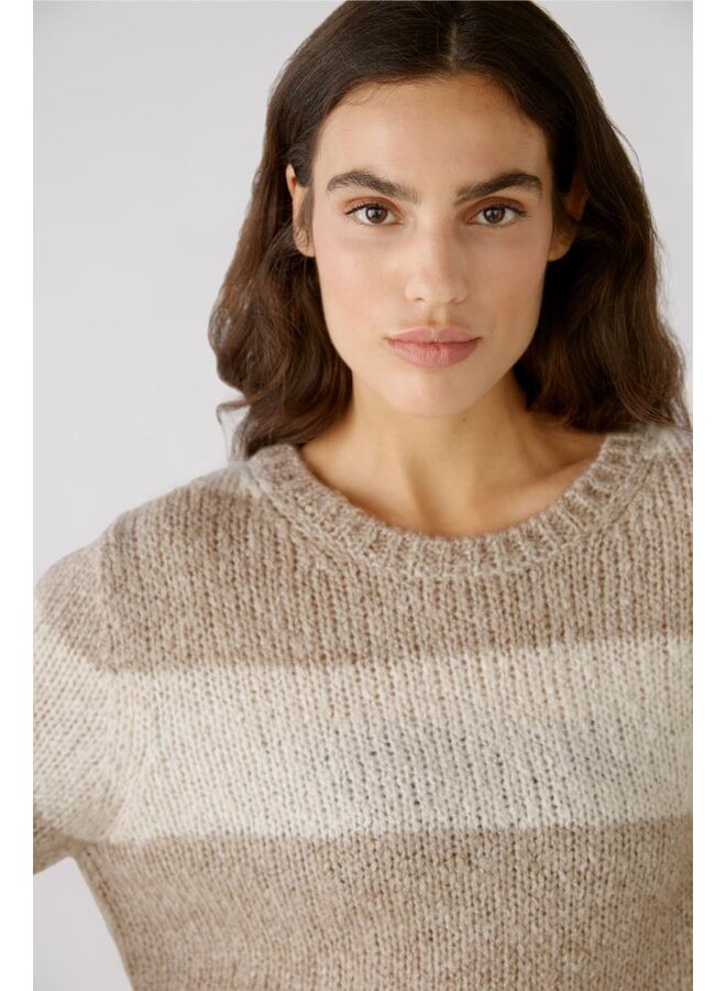 OUI Pullover Taupe 79633