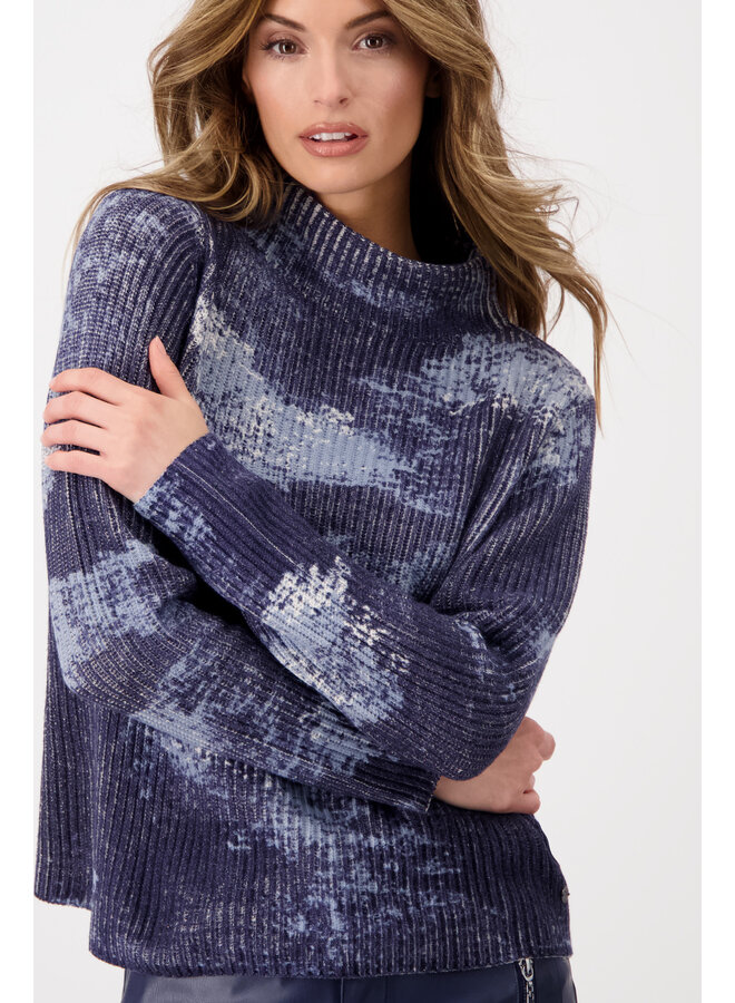 Monari Pullover Nachtblauw 807605