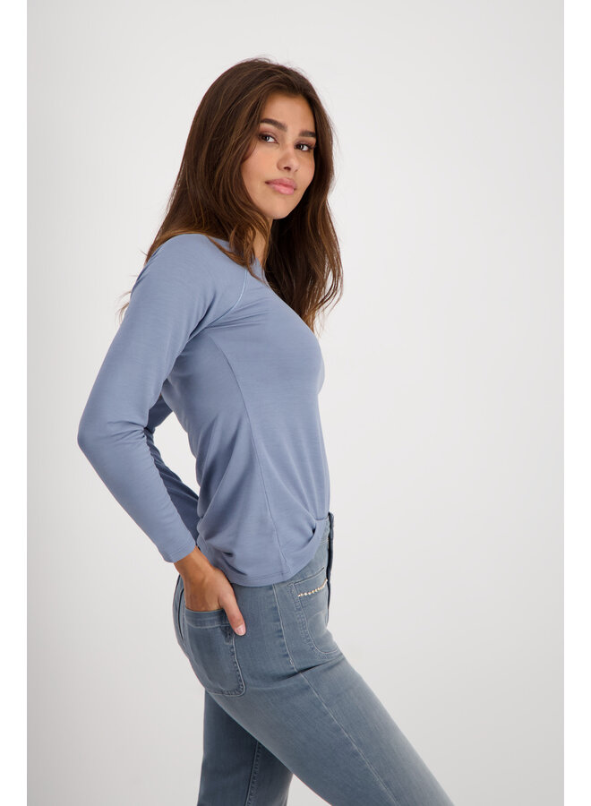 Monari Shirt Jeansblauw 807678