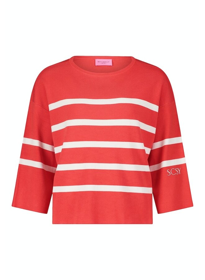 So Cosy Pullover Rood 5081-8038