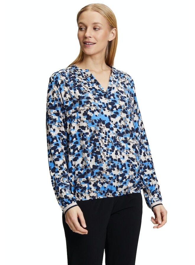 Betty & Co Blouse Blauw 8727-3225