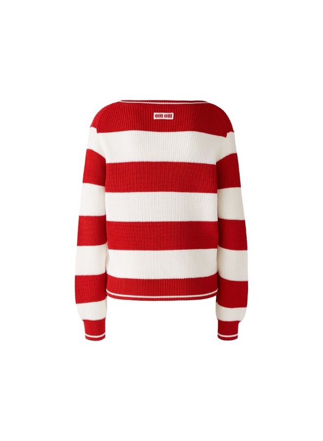 Oui Pullover Rood 86666