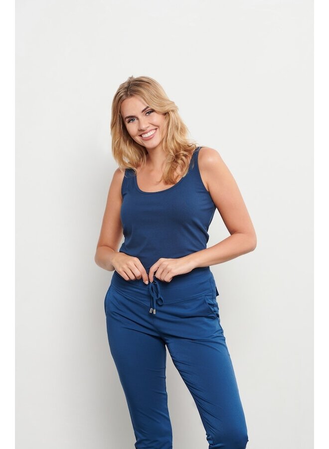 &Co Woman Broek  Blauw Penny Travel