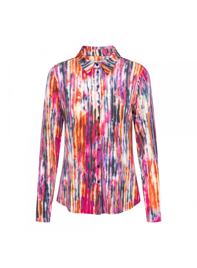 &Co Woman Blouse Lotte Watercolor Fuchsia