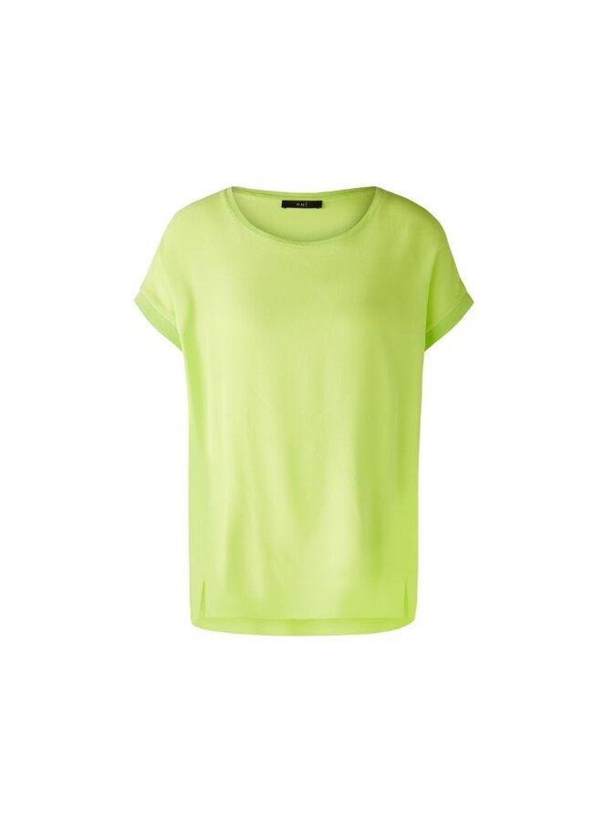 OUI Shirt Limegroen 88335