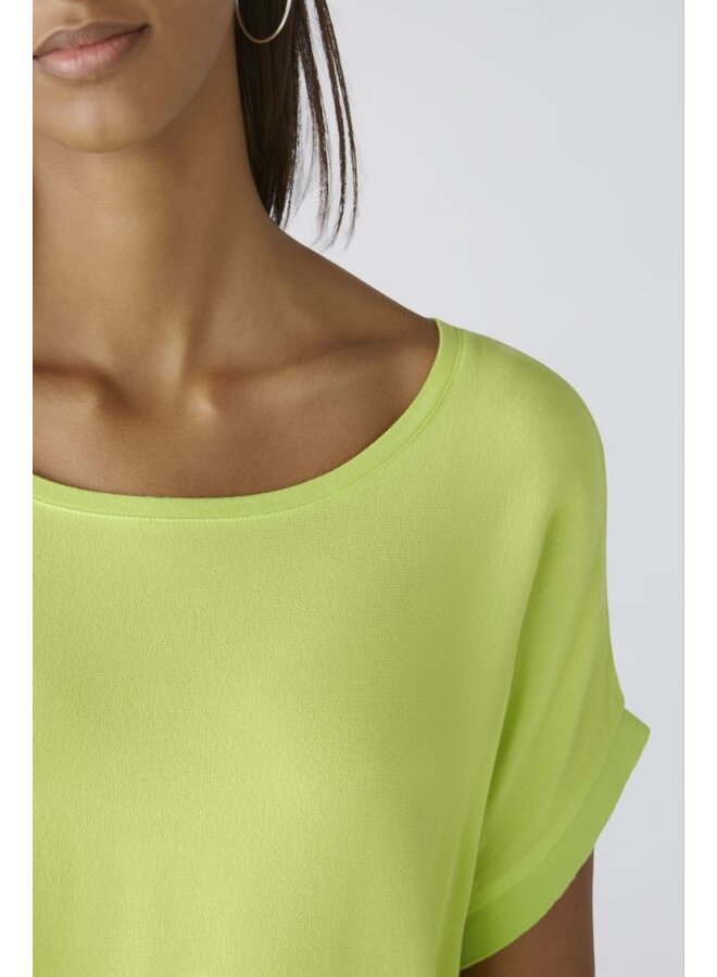 OUI Shirt Limegroen 88335