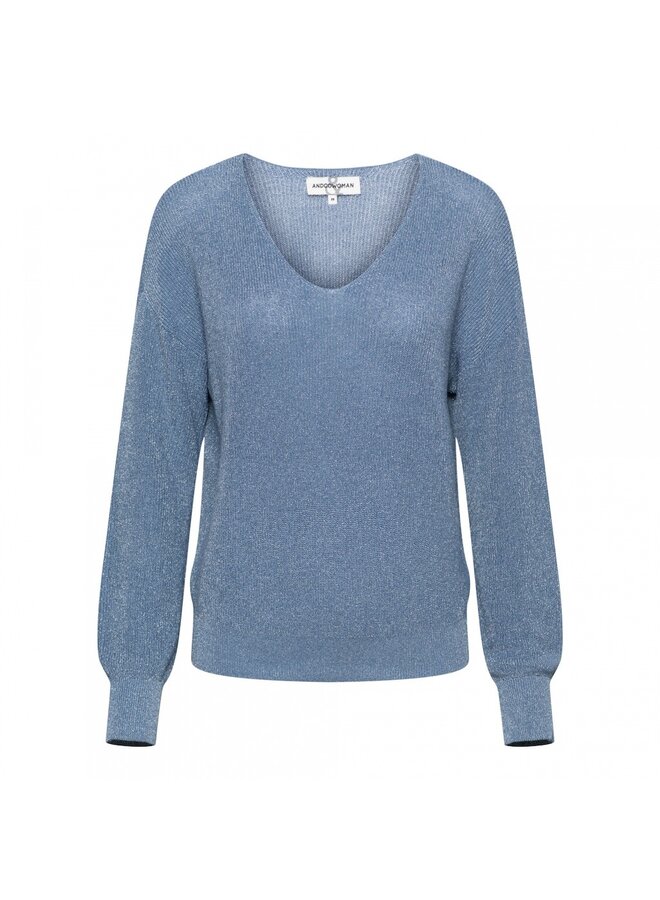 &Co Woman Pullover Jeansblauw Bay PU124
