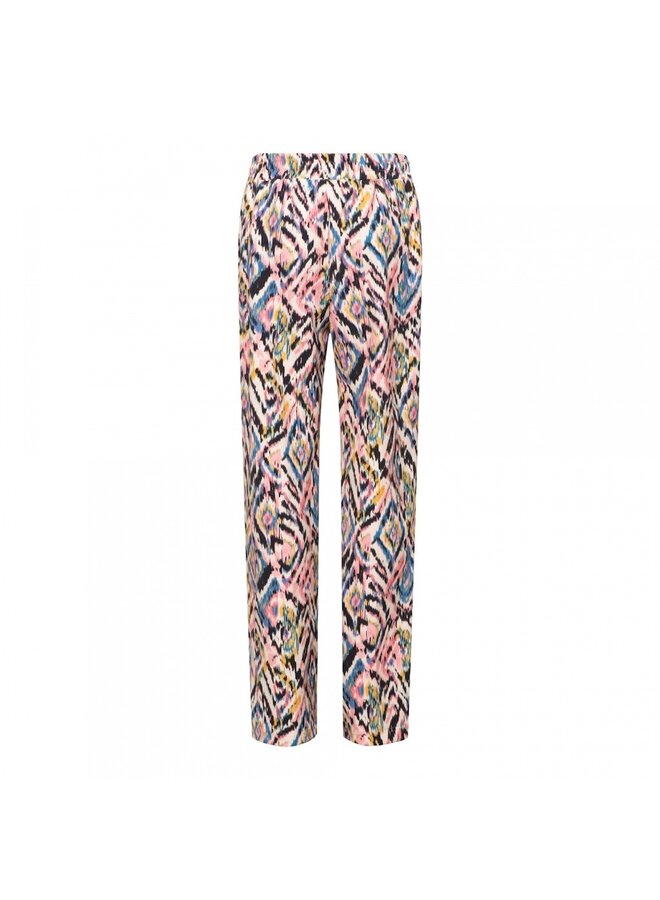 & Co Woman Broek Koraal Danette Multi Ikat PA295