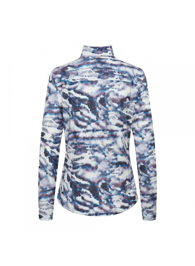 &Co Woman Blouse Blauw  Lotte Blue Animal BL297