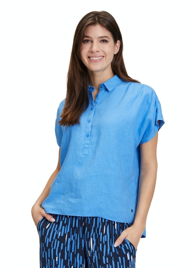 Betty & Co Blouse Blauw  8774-3474