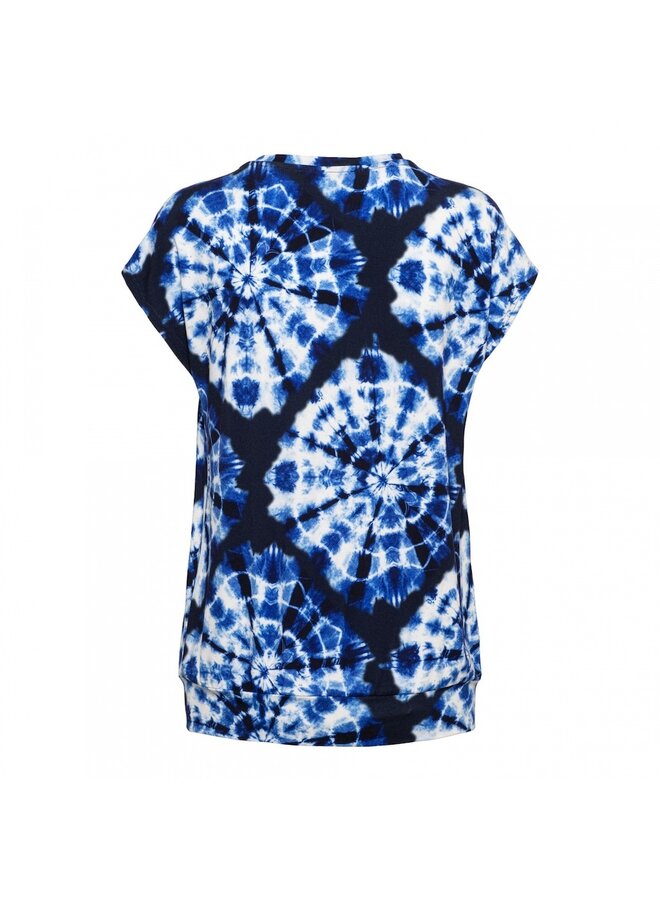 &Co Woman Shirt Kobalt Lucia Tie-Dye TO239