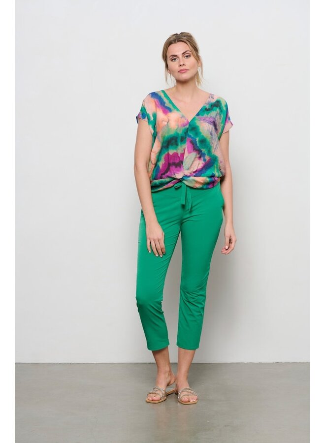 & Co Woman Blouse Groen Elvira Dipdye TO238