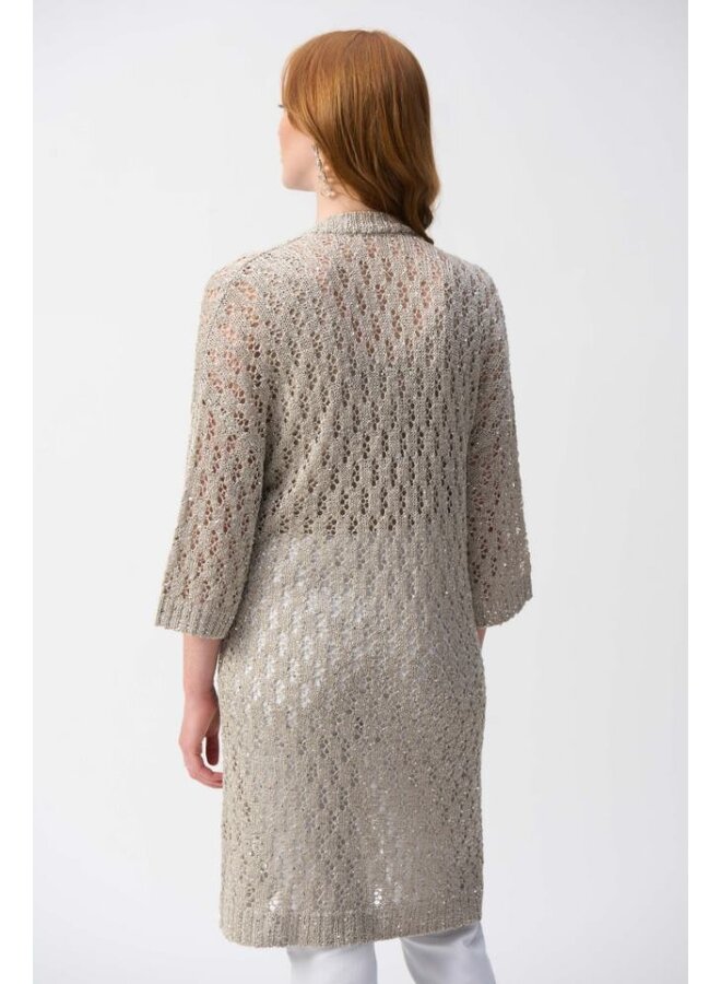 Joseph Ribkoff Vest Zand Pailletten 251929