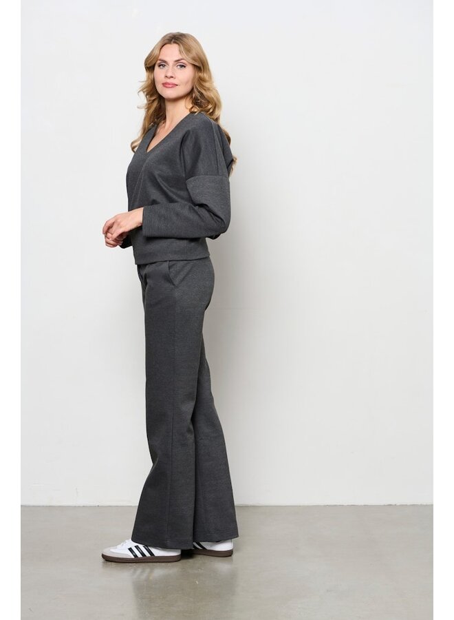 &Co Woman Broek Antraciet Tiana Punta Pa332