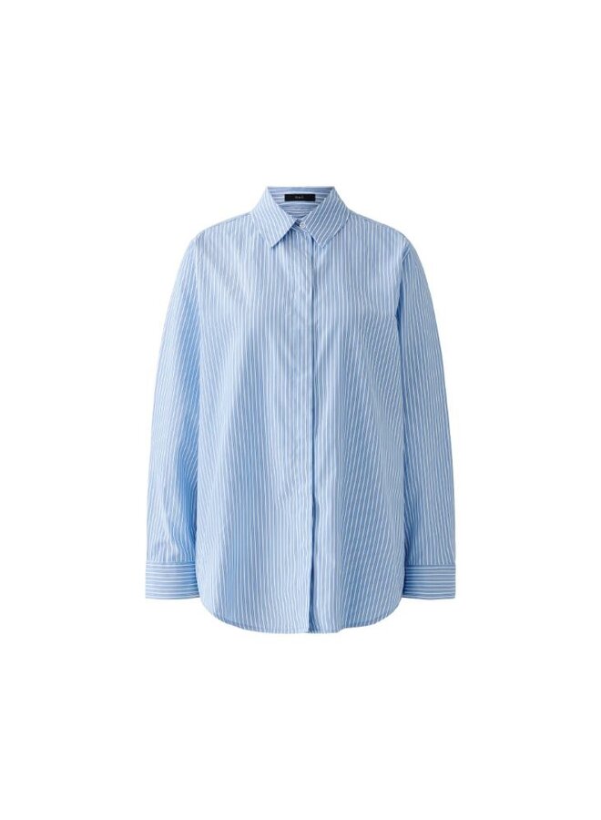 OUI Blouse Blauw 91888