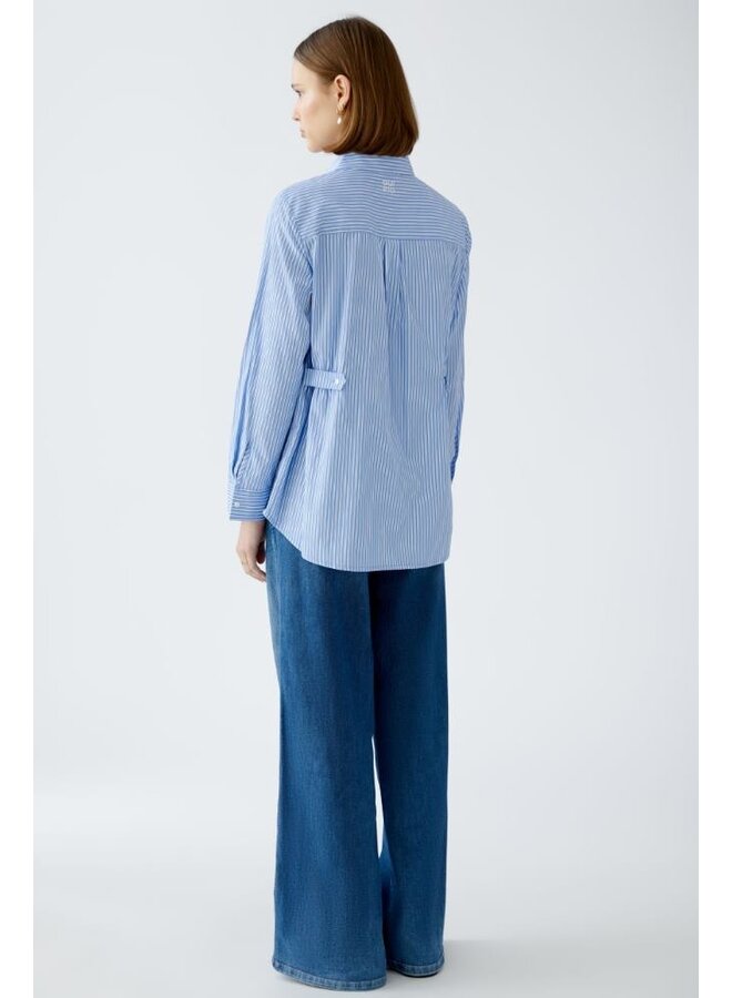 OUI Blouse Blauw 91888