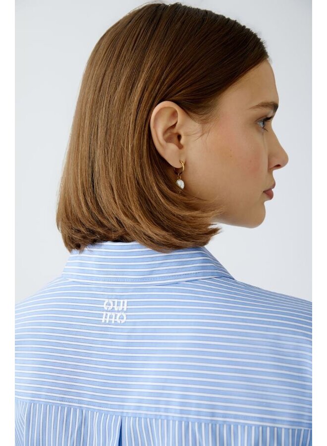 OUI Blouse Blauw 91888