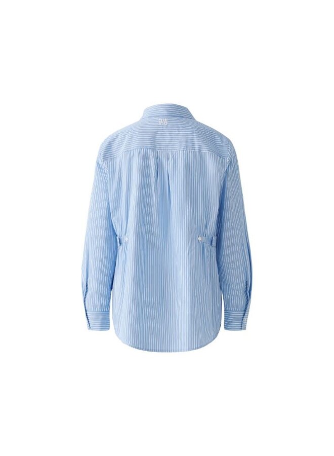 OUI Blouse Blauw 91888