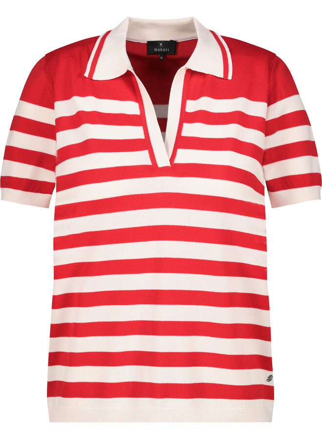 Monari Poloshirt Rood 409960